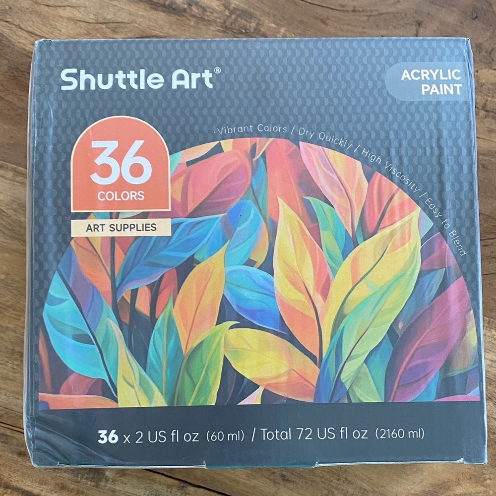 Shuttle Art 36 color acrylic paint set